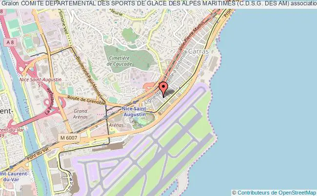 plan association Comite Departemental Des Sports De Glace Des Alpes Maritimes (c.d.s.g. Des Am) Nice