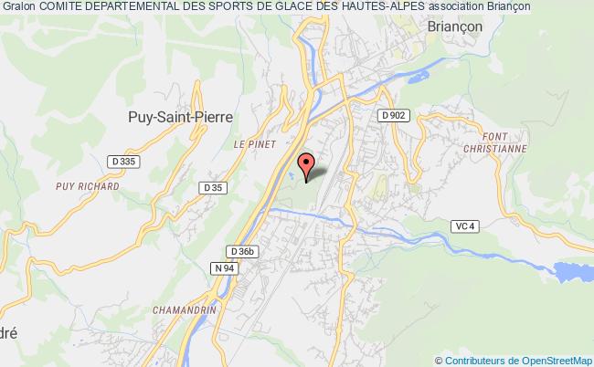 plan association Comite Departemental Des Sports De Glace Des Hautes-alpes Briançon