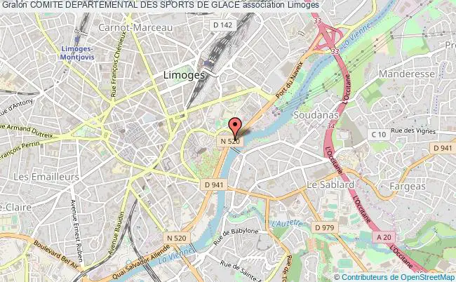 plan association Comite Departemental Des Sports De Glace Limoges