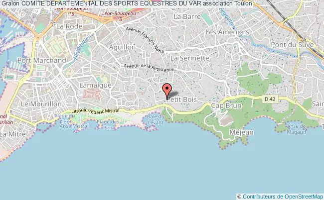 plan association Comite Departemental Des Sports Equestres Du Var Toulon