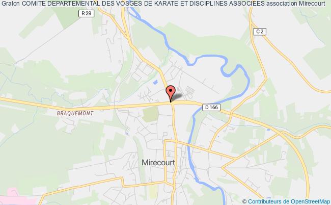 plan association Comite Departemental Des Vosges De Karate Et Disciplines Associees Mirecourt