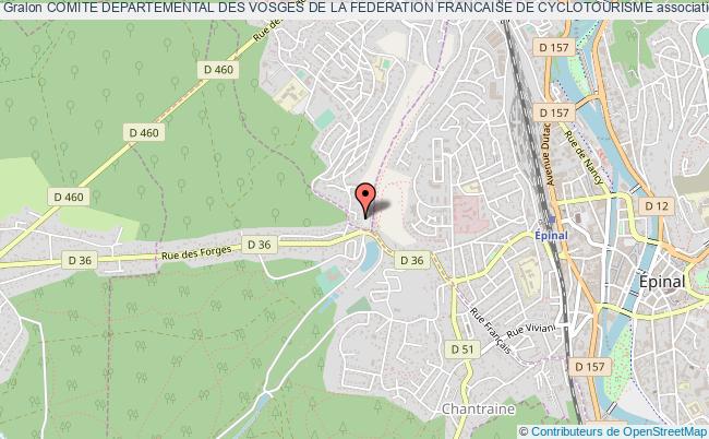 plan association Comite Departemental Des Vosges De La Federation Francaise De Cyclotourisme Golbey