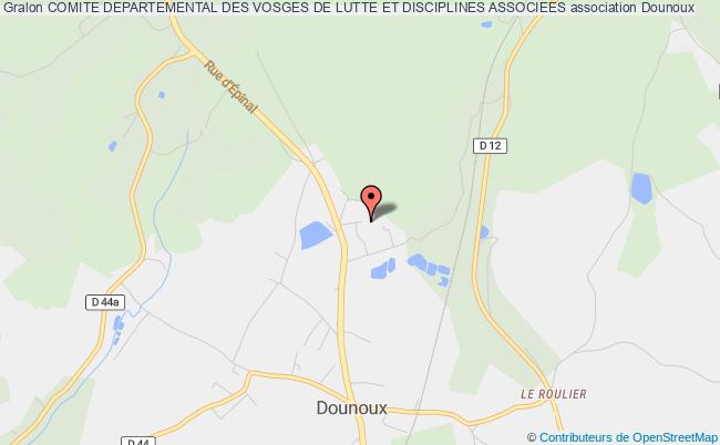 plan association Comite Departemental Des Vosges De Lutte Et Disciplines Associees Dounoux