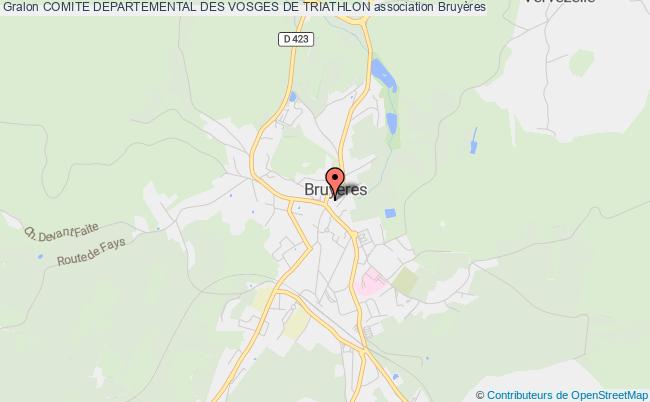 plan association Comite Departemental Des Vosges De Triathlon Bruyères