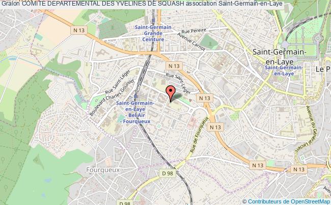 plan association Comite Departemental Des Yvelines De Squash Saint-Germain-en-Laye