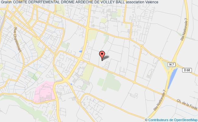 plan association Comite Departemental Drome Ardeche De Volley Ball Valence