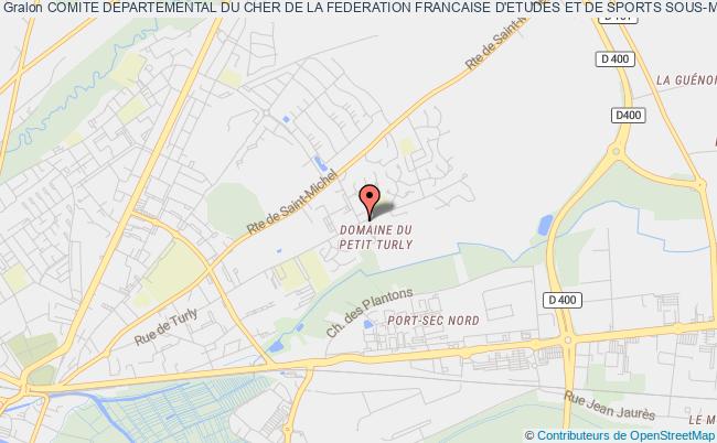 plan association Comite Departemental Du Cher De La Federation Francaise D'etudes Et De Sports Sous-marins Bourges