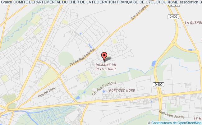 plan association ComitÉ DÉpartemental Du Cher De La FÉdÉration FranÇaise De Cyclotourisme Bourges