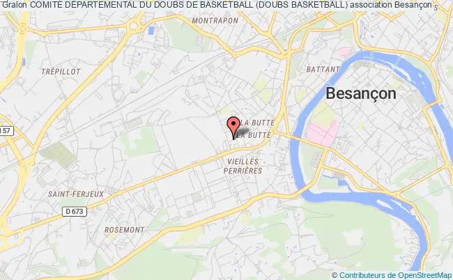 plan association ComitÉ DÉpartemental Du Doubs De Basketball (doubs Basketball) Besançon