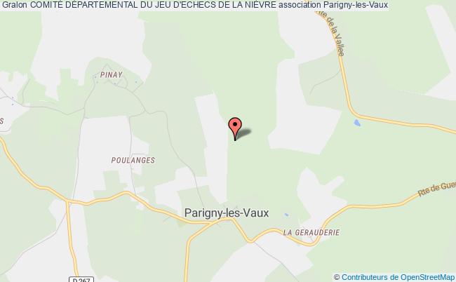 plan association ComitÉ DÉpartemental Du Jeu D'echecs De La NiÈvre Parigny-les-Vaux