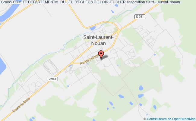 plan association Comite Departemental Du Jeu D'echecs De Loir-et-cher Saint-Laurent-Nouan