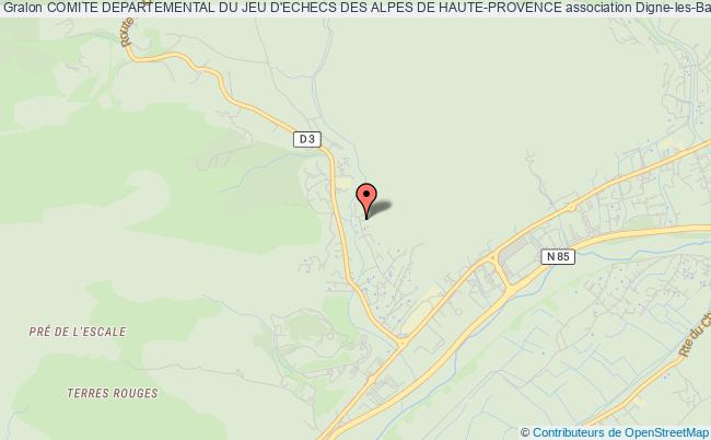 plan association Comite Departemental Du Jeu D'echecs Des Alpes De Haute-provence Digne-les-Bains