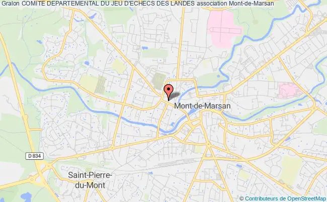 plan association Comite Departemental Du Jeu D'echecs Des Landes Mont-de-Marsan