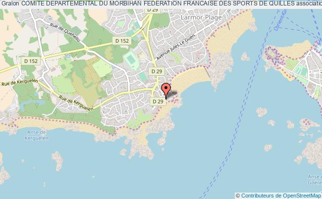 plan association Comite Departemental Du Morbihan Federation Francaise Des Sports De Quilles Larmor-Plage