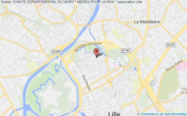plan association Comite Departemental Du Nord '' Meres Pour La Paix '' Lille