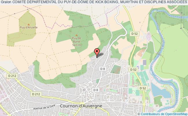 plan association ComitÉ DÉpartemental Du Puy-de-dÔme De Kick Boxing, Muaythai Et Disciplines AssociÉes Cournon-d'Auvergne