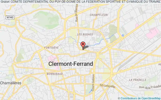 plan association Comite Departemental Du Puy-de-dome De La Federation Sportive Et Gymnique Du Travail (fsgt) Clermont-Ferrand