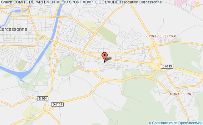 plan association Comite Departemental Du Sport Adapte De L'aude Carcassonne