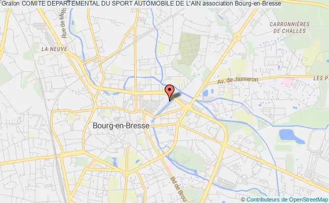 plan association Comite Departemental Du Sport Automobile De L'ain Bourg-en-Bresse