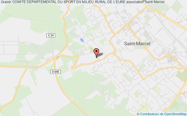 plan association Comite Departemental Du Sport En Milieu Rural De L'eure Saint-Marcel