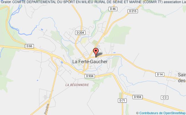 plan association Comite Departemental Du Sport En Milieu Rural De Seine Et Marne (cdsmr 77) Ferté-Gaucher
