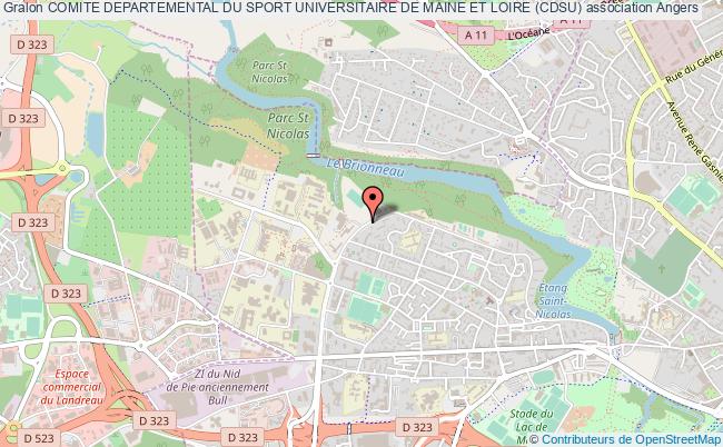 plan association Comite Departemental Du Sport Universitaire De Maine Et Loire (cdsu) Angers cedex 01