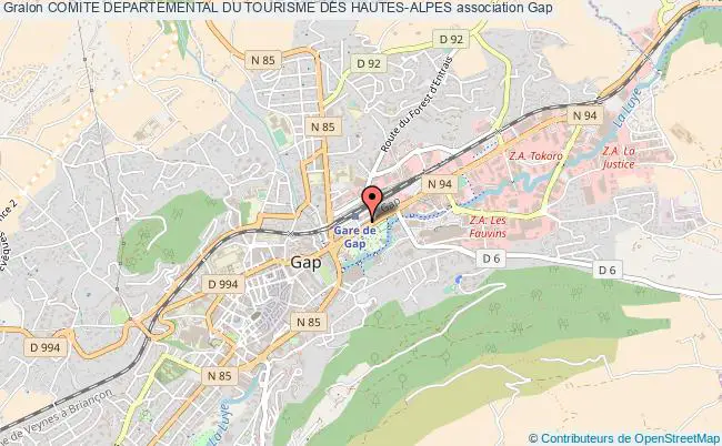 plan association Comite Departemental Du Tourisme Des Hautes-alpes Gap