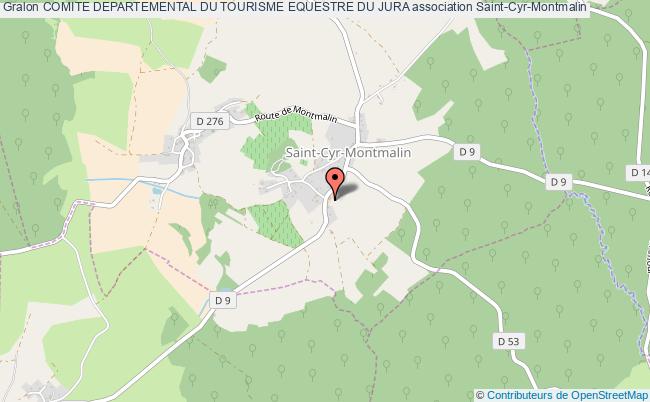 plan association Comite Departemental Du Tourisme Equestre Du Jura Saint-Cyr-Montmalin