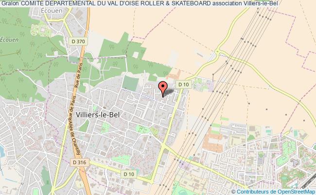 plan association Comite Departemental Du Val D'oise Roller & Skateboard Villiers-le-Bel