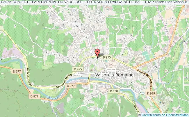 plan association Comite Departemental Du Vaucluse, Federation Francaise De Ball Trap Vaison-la-Romaine