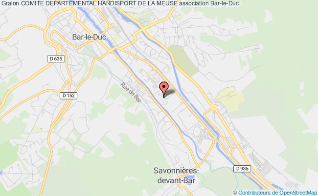 plan association Comite Departemental Handisport De La Meuse Bar-le-Duc