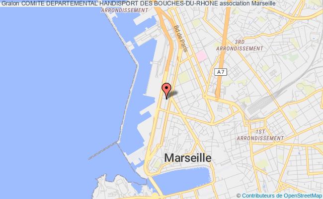 plan association Comite Departemental Handisport Des Bouches-du-rhone Marseille