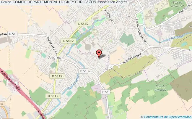 plan association Comite Departemental Hockey Sur Gazon Angres