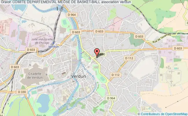 plan association Comite Departemental Meuse De Basket-ball VERDUN