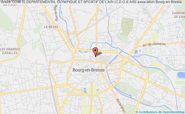 plan association Comite Departemental Olympique Et Sportif De L'ain (c.d.o.s.ain) Bourg-en-Bresse