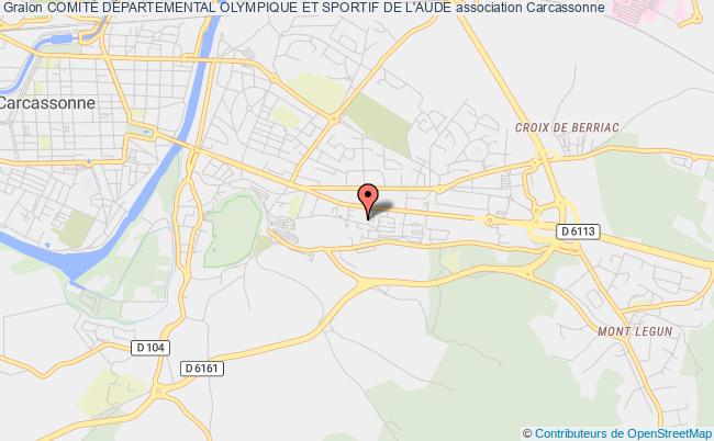 plan association ComitÉ DÉpartemental Olympique Et Sportif De L'aude Carcassonne