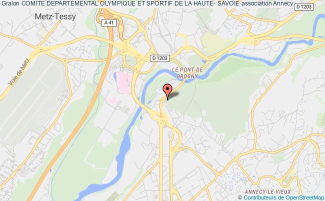 plan association Comite Departemental Olympique Et Sportif De La Haute- Savoie Annecy