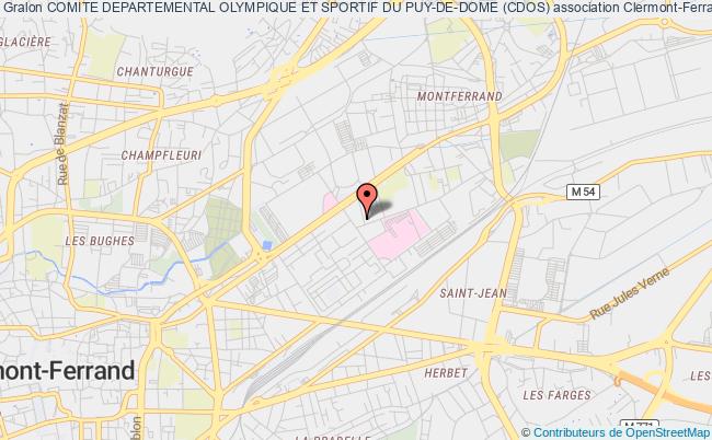plan association Comite Departemental Olympique Et Sportif Du Puy-de-dome (cdos) Clermont-Ferrand