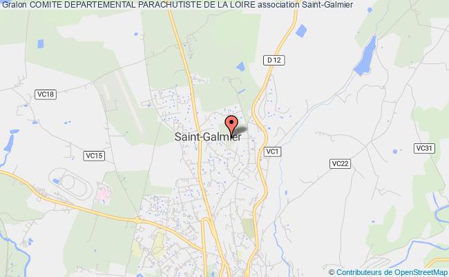 plan association Comite Departemental Parachutiste De La Loire Saint-Galmier