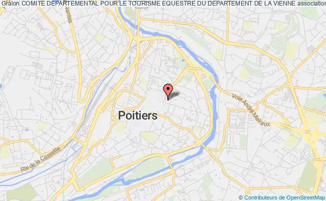 plan association Comite Departemental Pour Le Tourisme Equestre Du Departement De La Vienne Poitiers