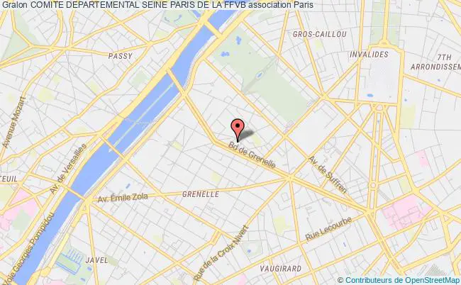 plan association Comite Departemental Seine Paris De La Ffvb Paris