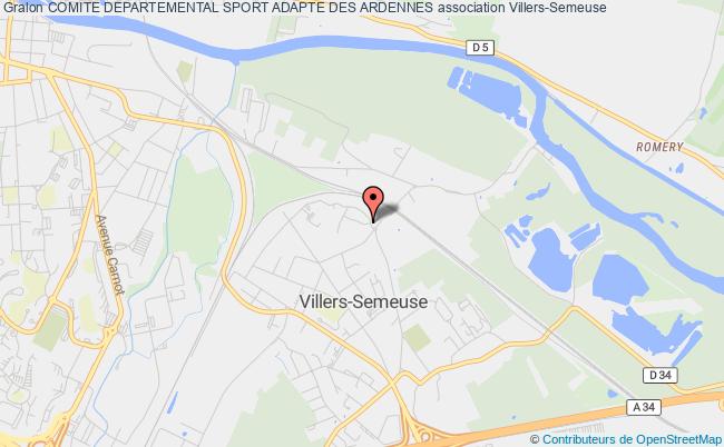plan association Comite Departemental Sport Adapte Des Ardennes Villers-Semeuse