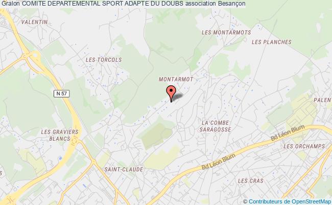 plan association Comite Departemental Sport Adapte Du Doubs Besançon