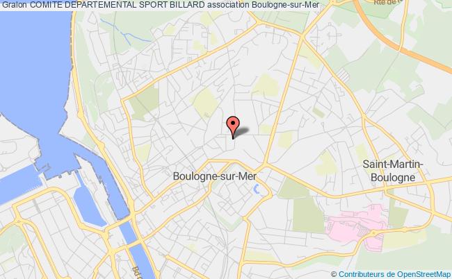 plan association Comite Departemental Sport Billard Boulogne-sur-Mer
