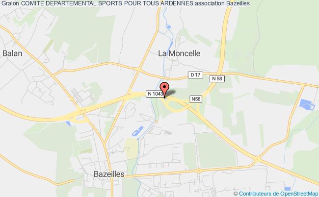 plan association Comite Departemental Sports Pour Tous Ardennes Bazeilles
