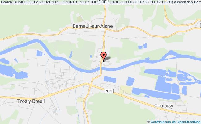 plan association Comite Departemental Sports Pour Tous De L'oise (cd 60 Sports Pour Tous) Berneuil-sur-Aisne