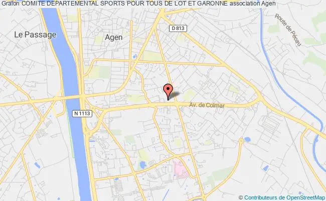 plan association Comite Departemental Sports Pour Tous De Lot Et Garonne Agen