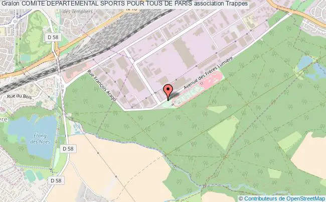 plan association Comite Departemental Sports Pour Tous De Paris Trappes