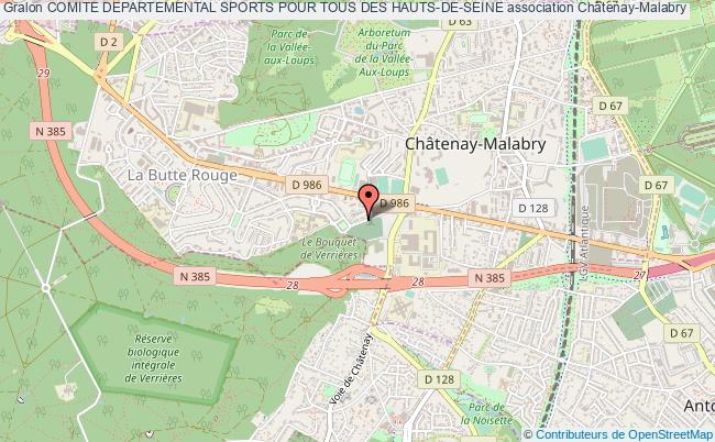 plan association Comite Departemental Sports Pour Tous Des Hauts-de-seine Châtenay-Malabry