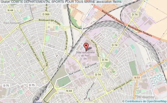 plan association Comite Departemental Sports Pour Tous Marne Reims
